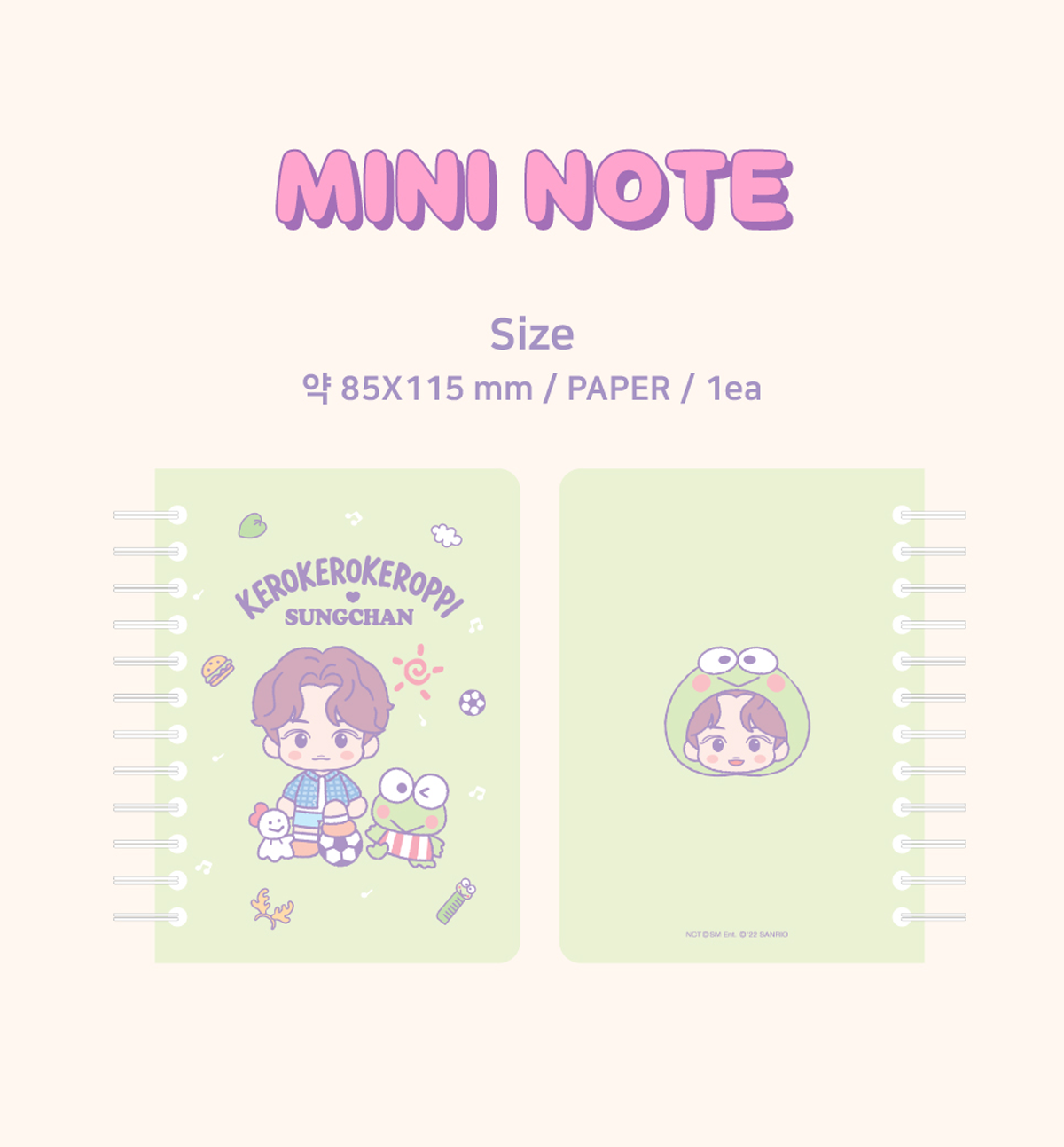 NCT & SANRIO Mini Note [22 Designs]