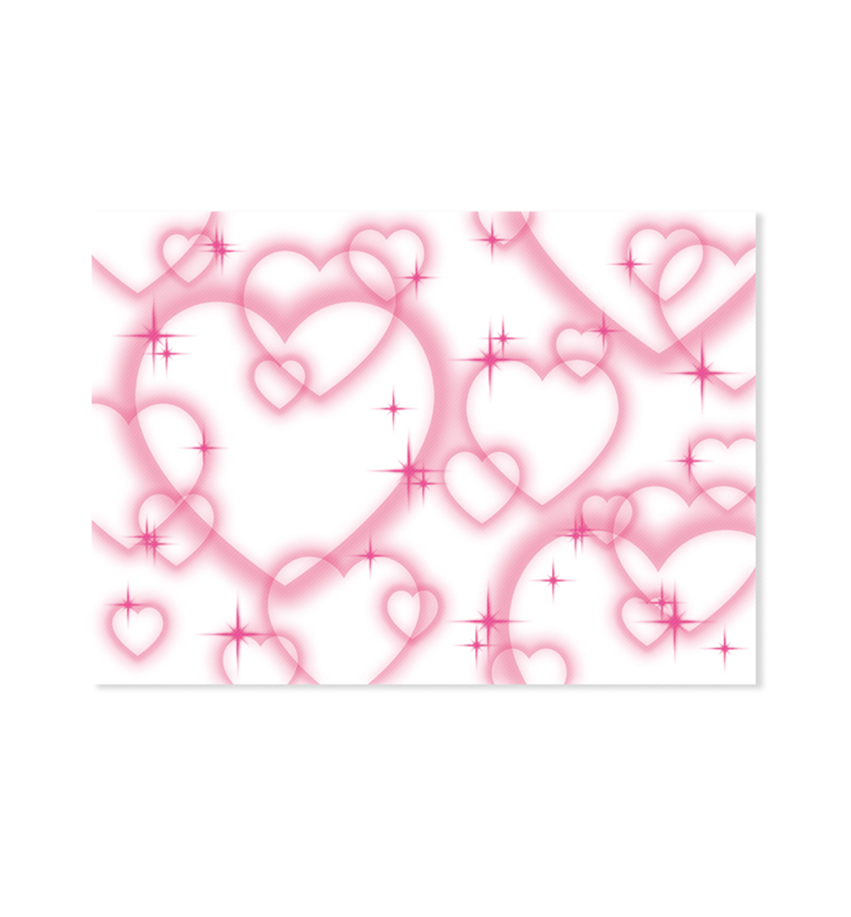 A4 Pink Heart Paper