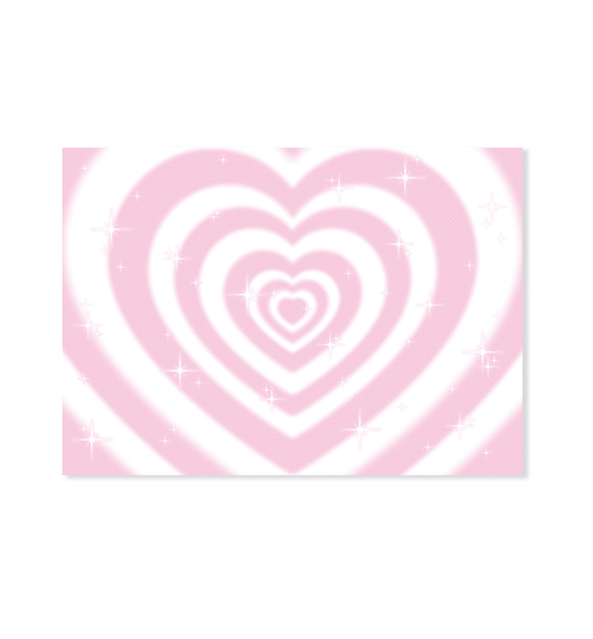 A4 Heart Beam Pink Paper