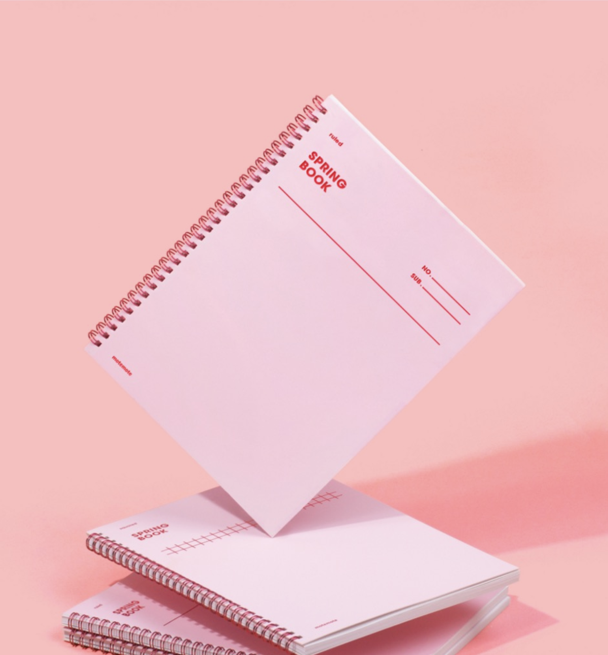 Spring Ruled Notebook [Rose Quartz]