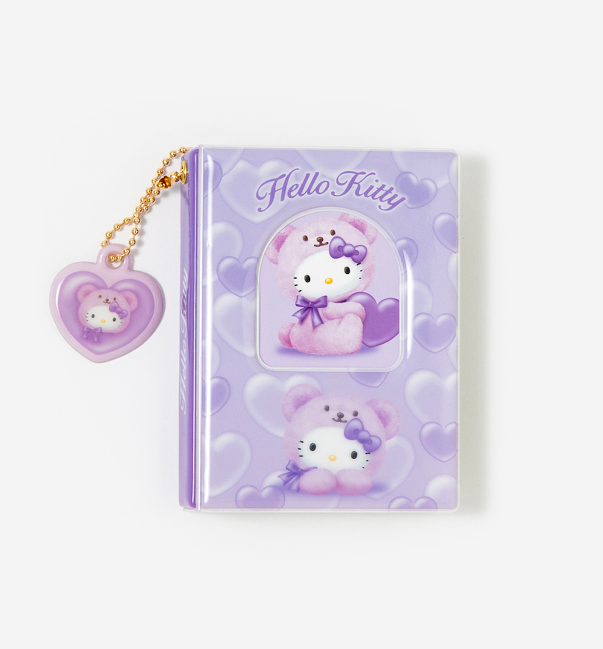 Hello Kitty Collect Book + Keyring [Heart Bear Purple]