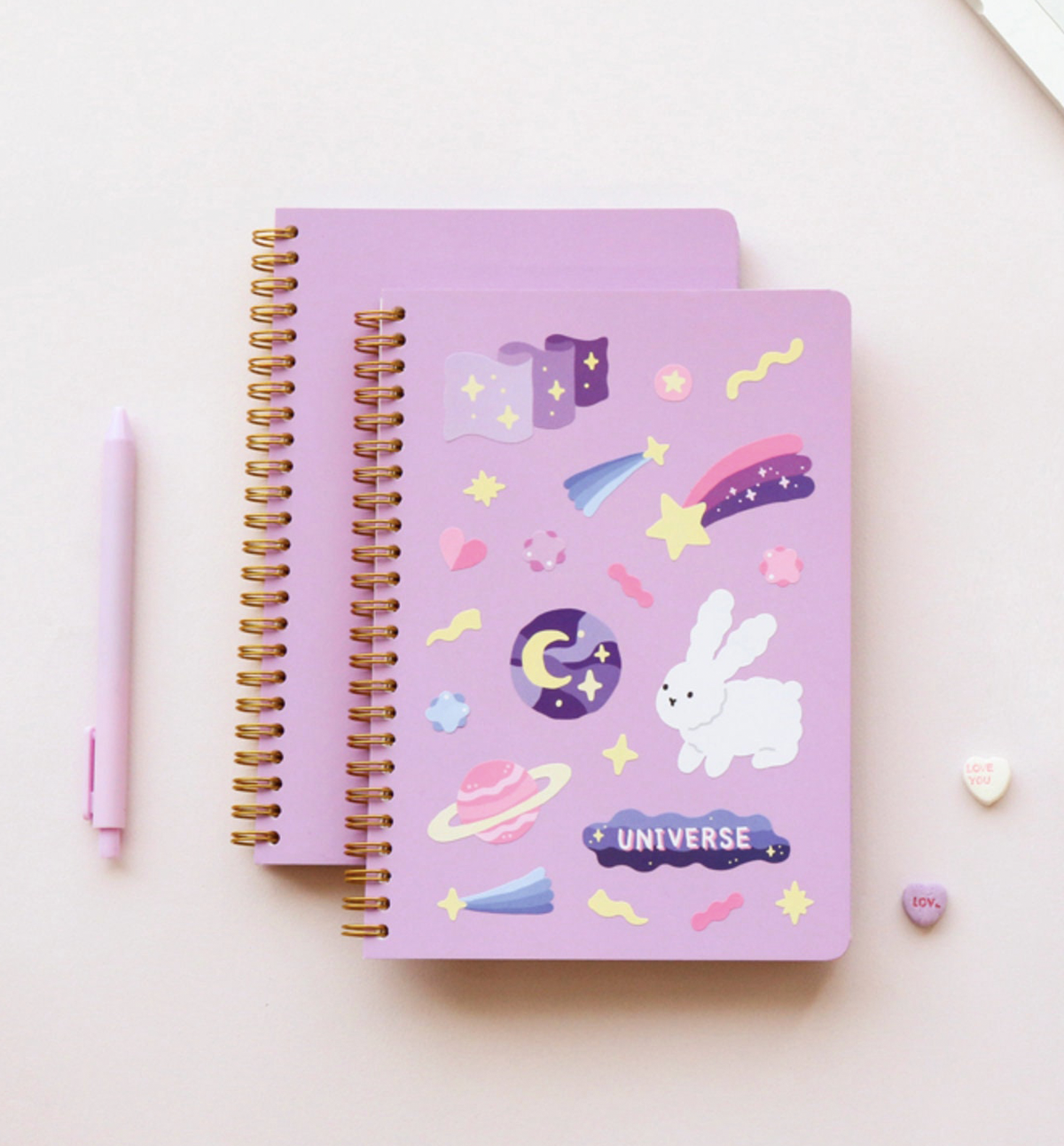 Spring Grid Notebook [Violet]