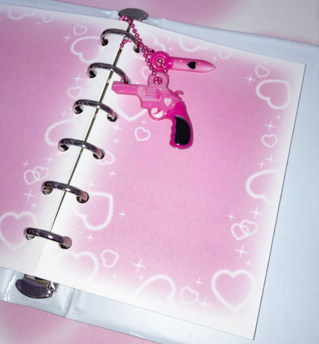 A7 Pop Pink Heart Paper Refill