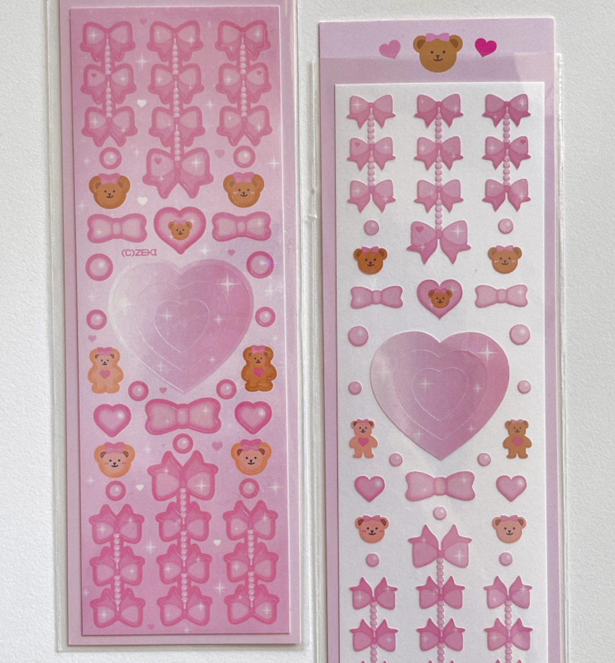 Heart Ribbon Seal Sticker