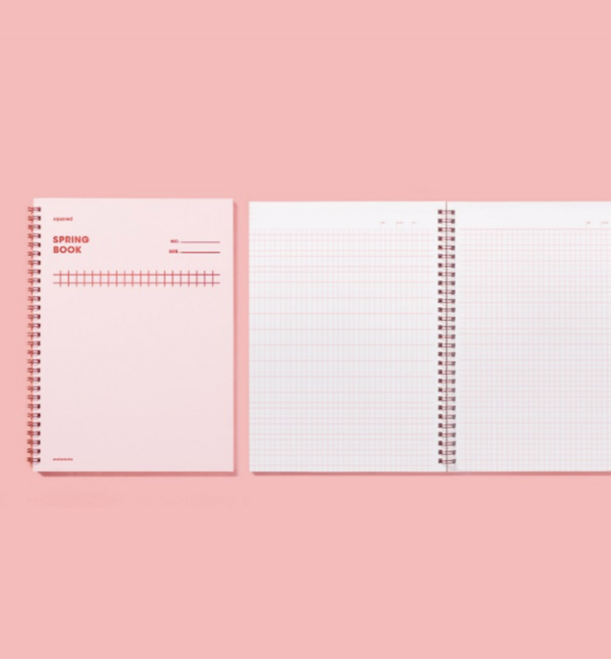 Spring Grid Notebook [Rose Quartz]