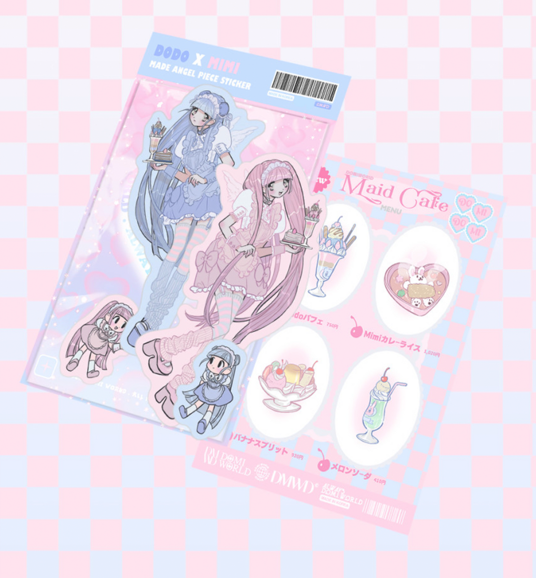 Domi World Maid Angel Pieces Sticker Set