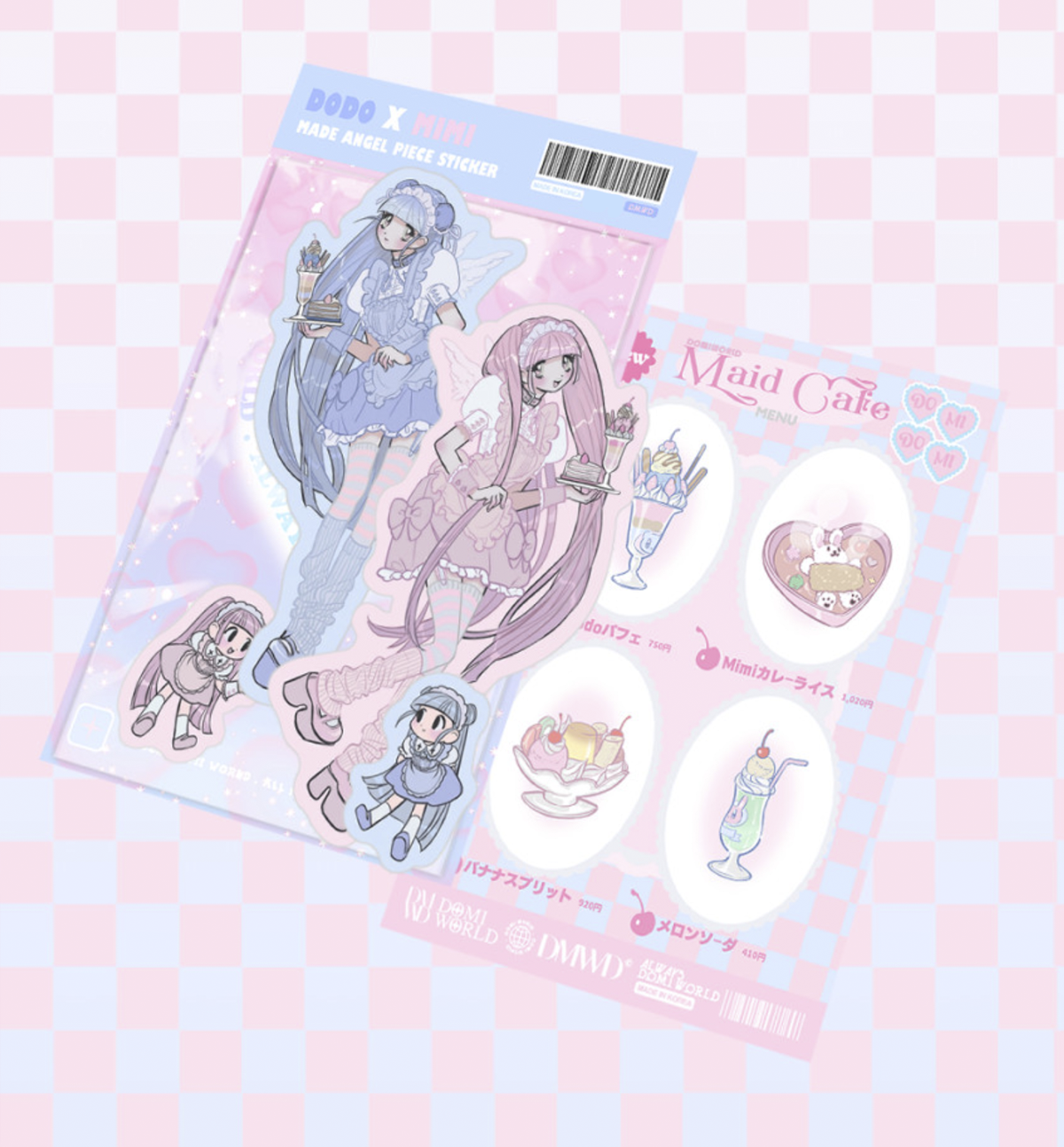 Maid Angel Pieces Sticker Set