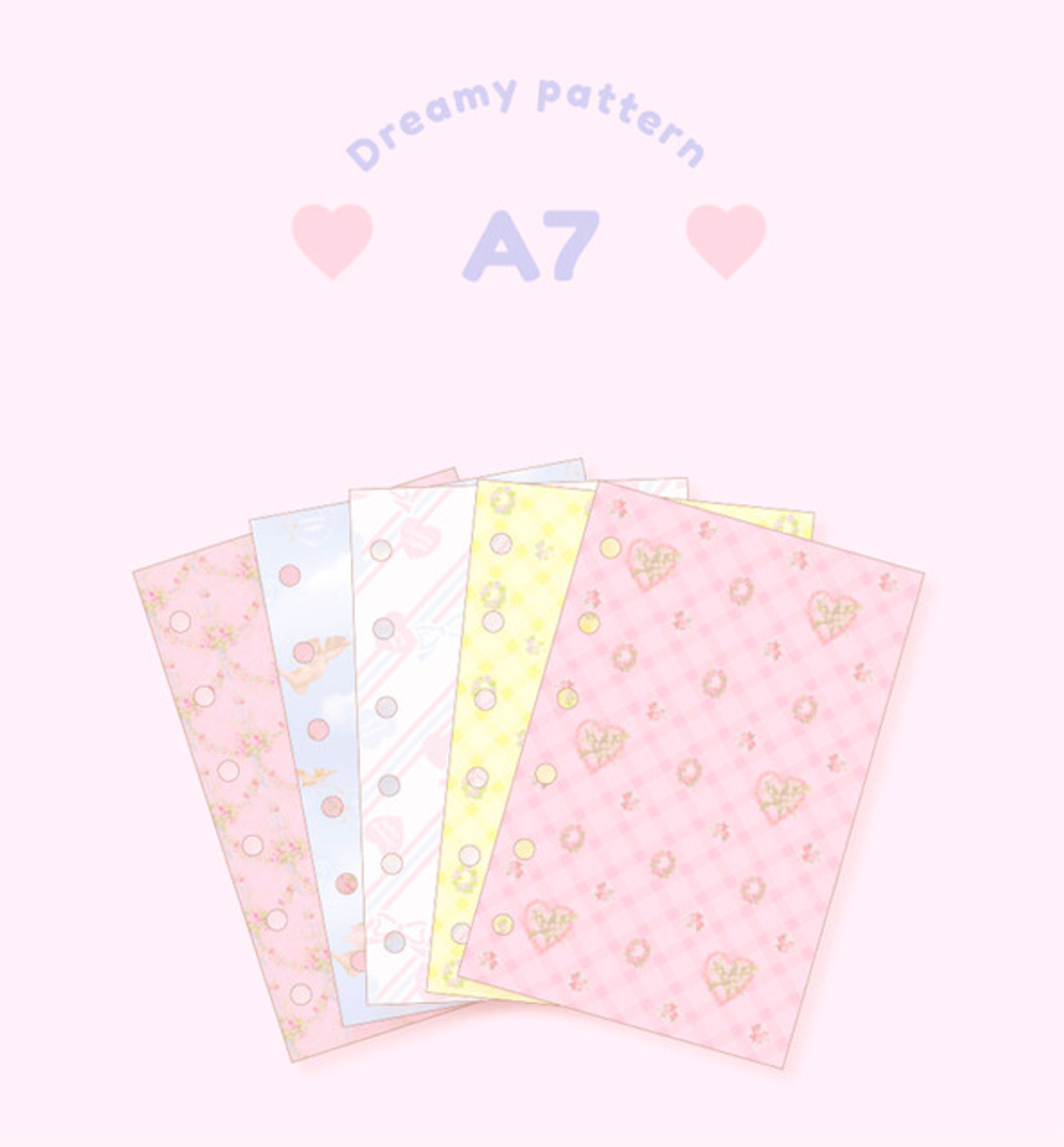A7 Dreamy Pattern Paper Refill