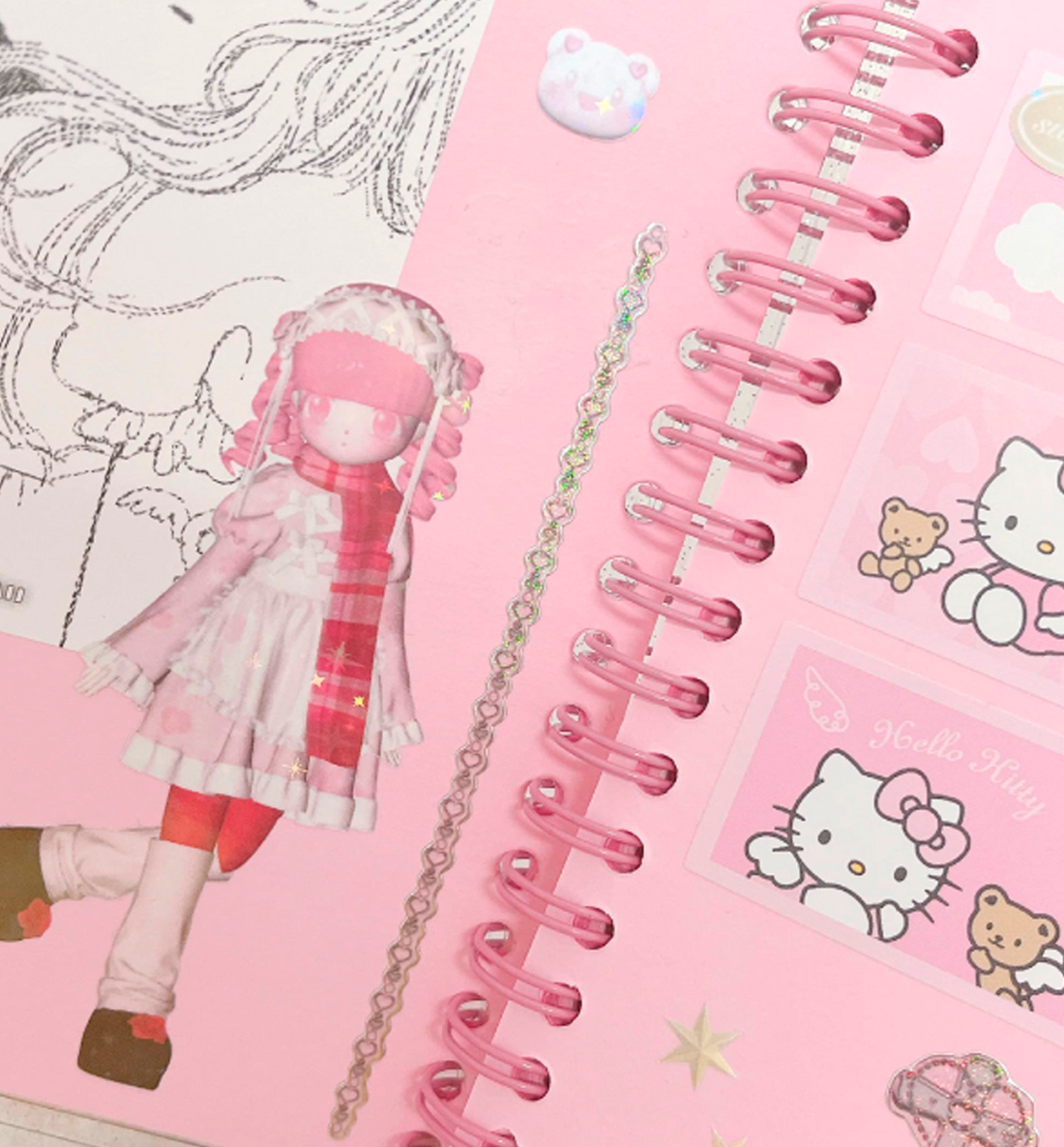 Rose Cake Seal Sticker [Pink]