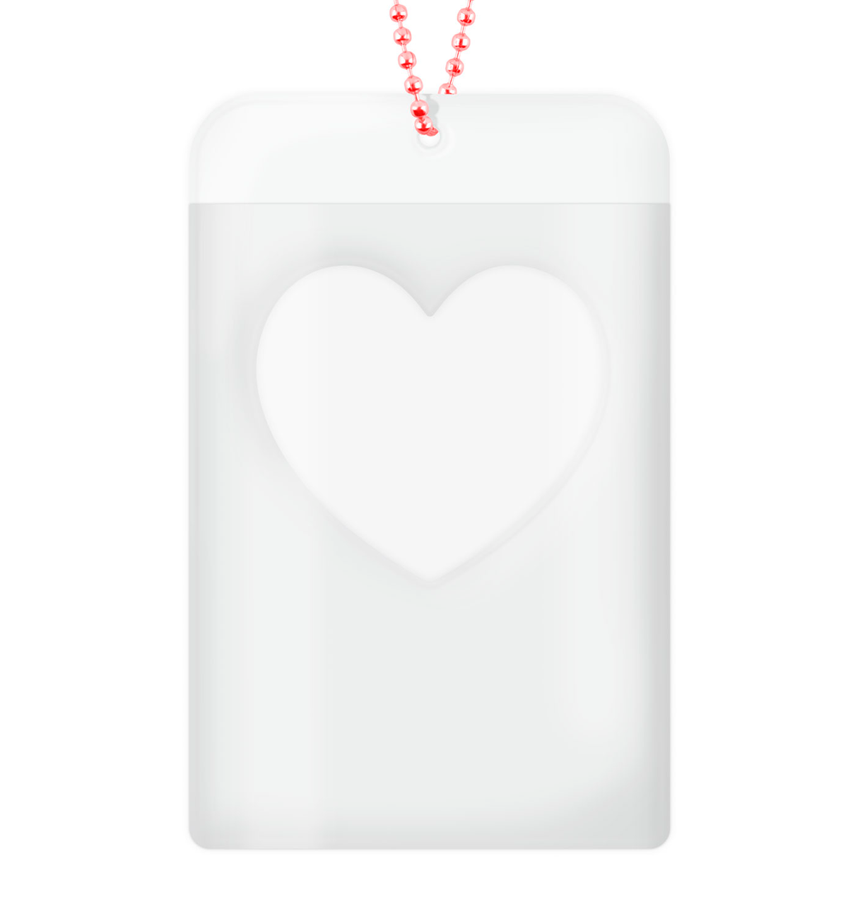 Cute & Cool Heart Charm Photocard Holder [Red Cherry]