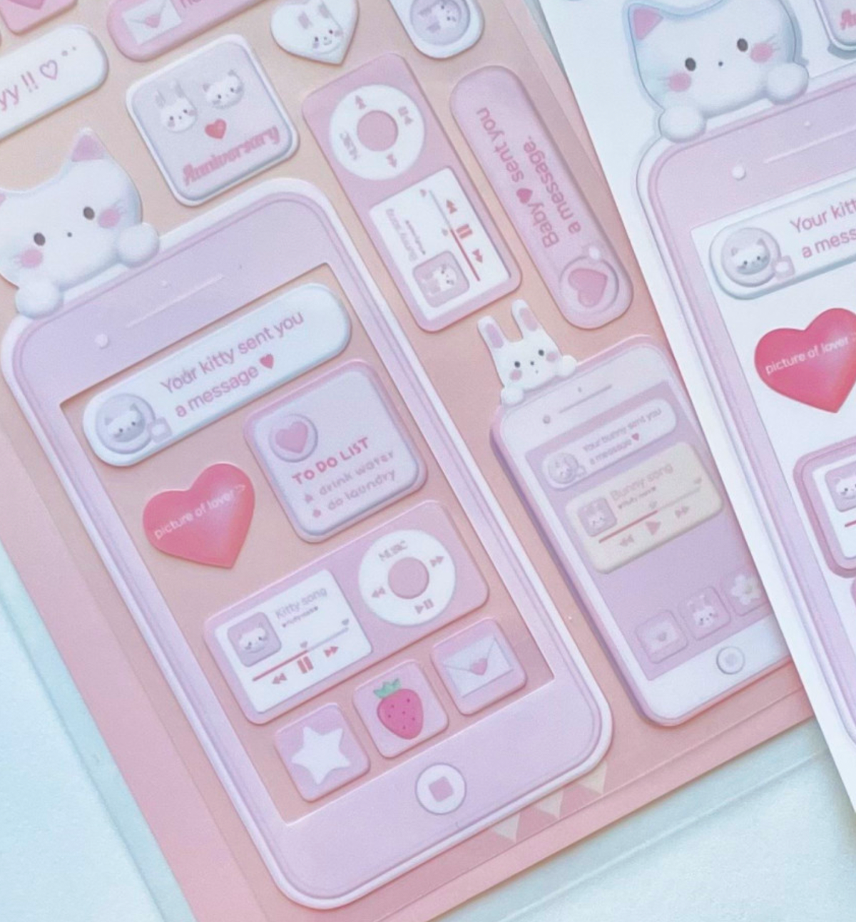 Phone Decorating Kit Seal Sticker [Pink]