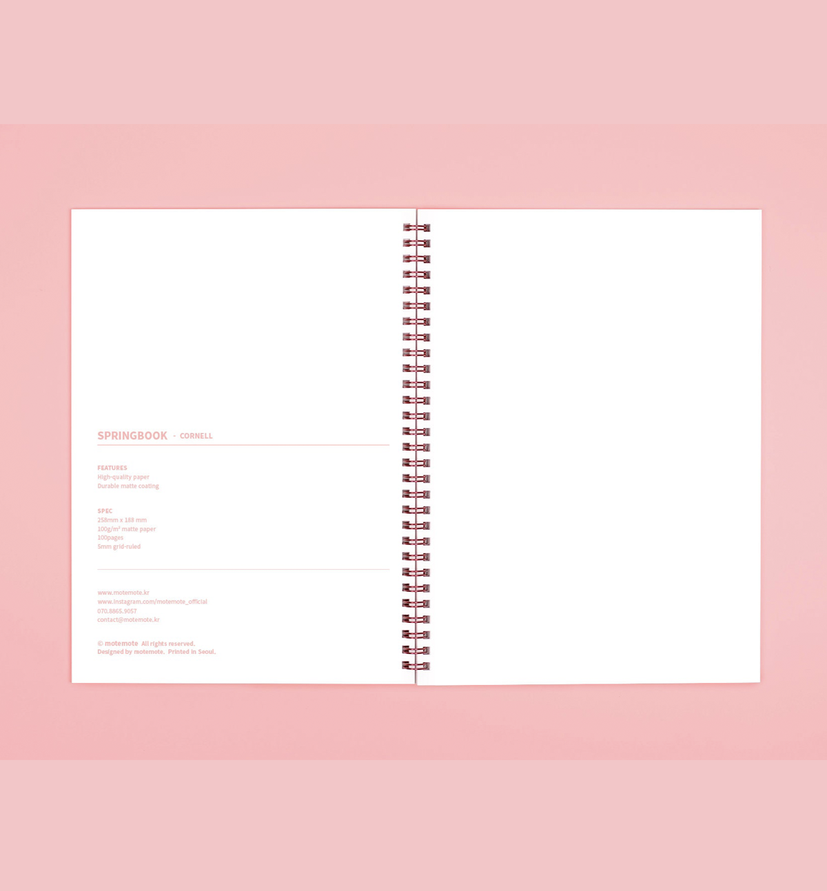 Spring Cornell Notebook [Rose Quartz]