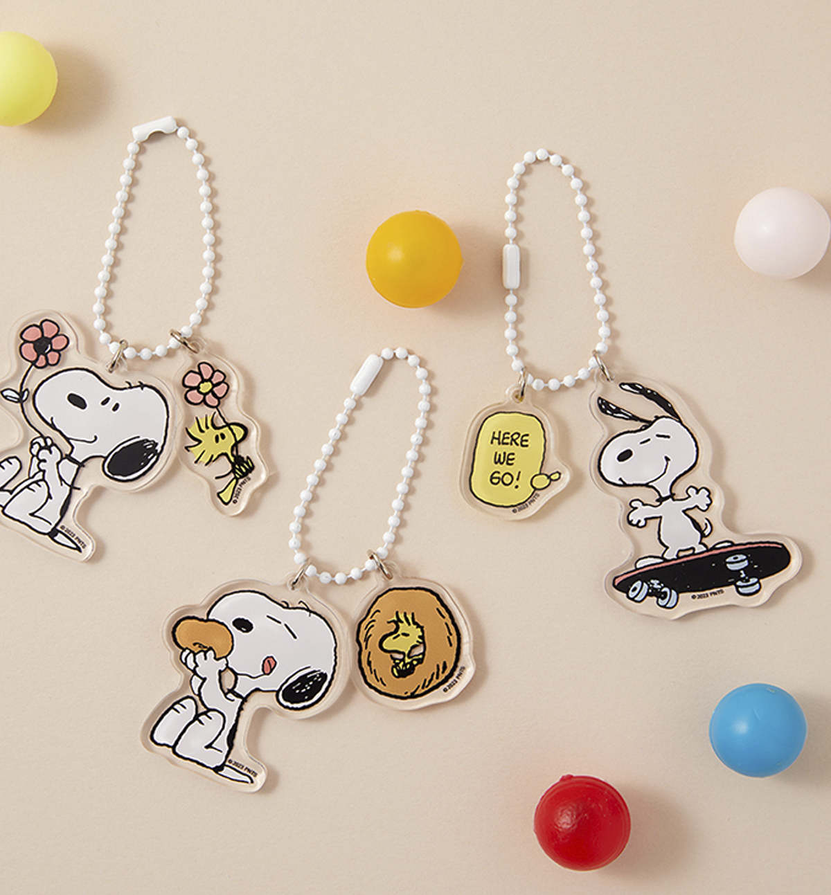 Snoopy Clear Keyring [4 Designs]