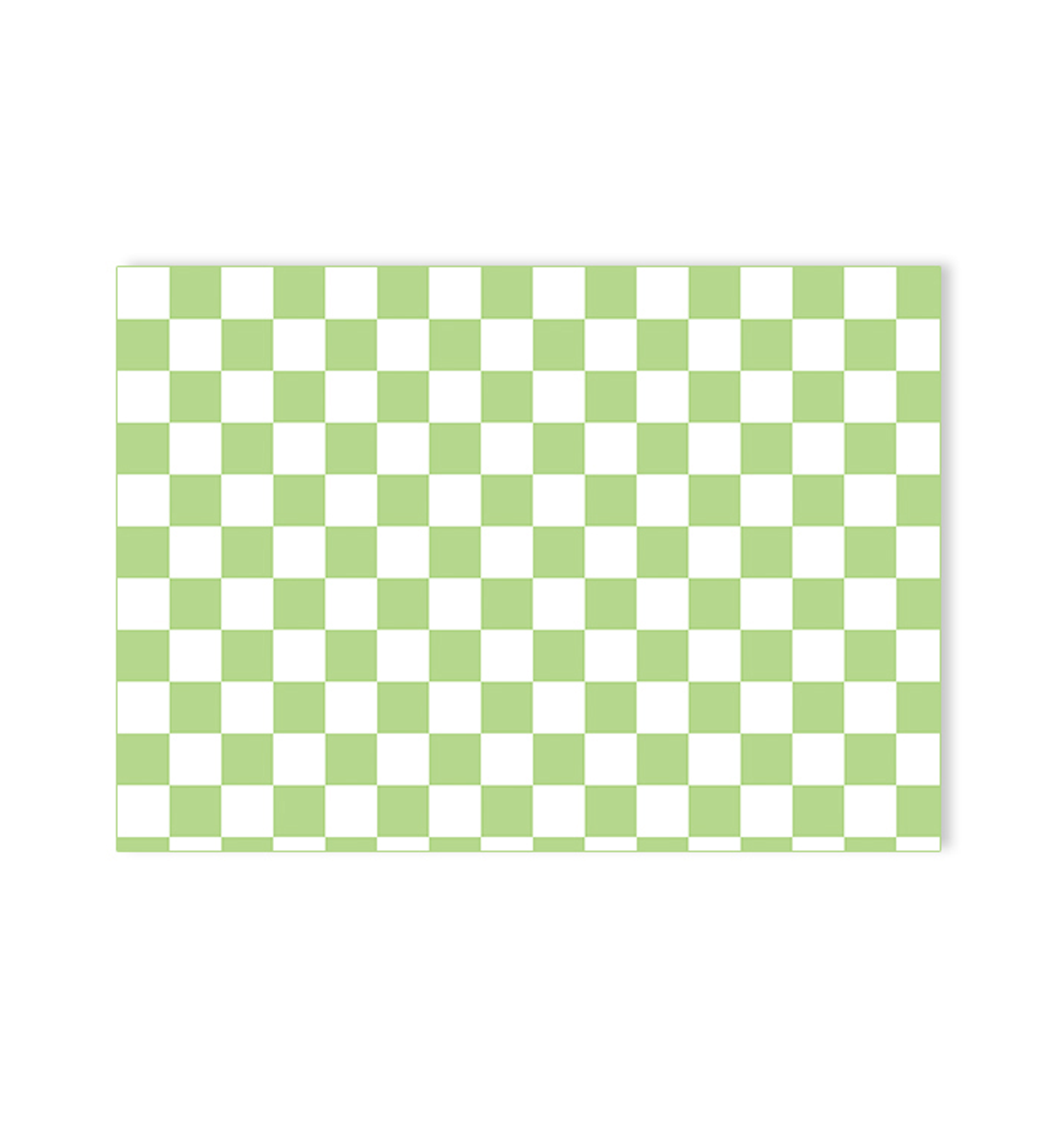 A4 Checkerboard Green Paper