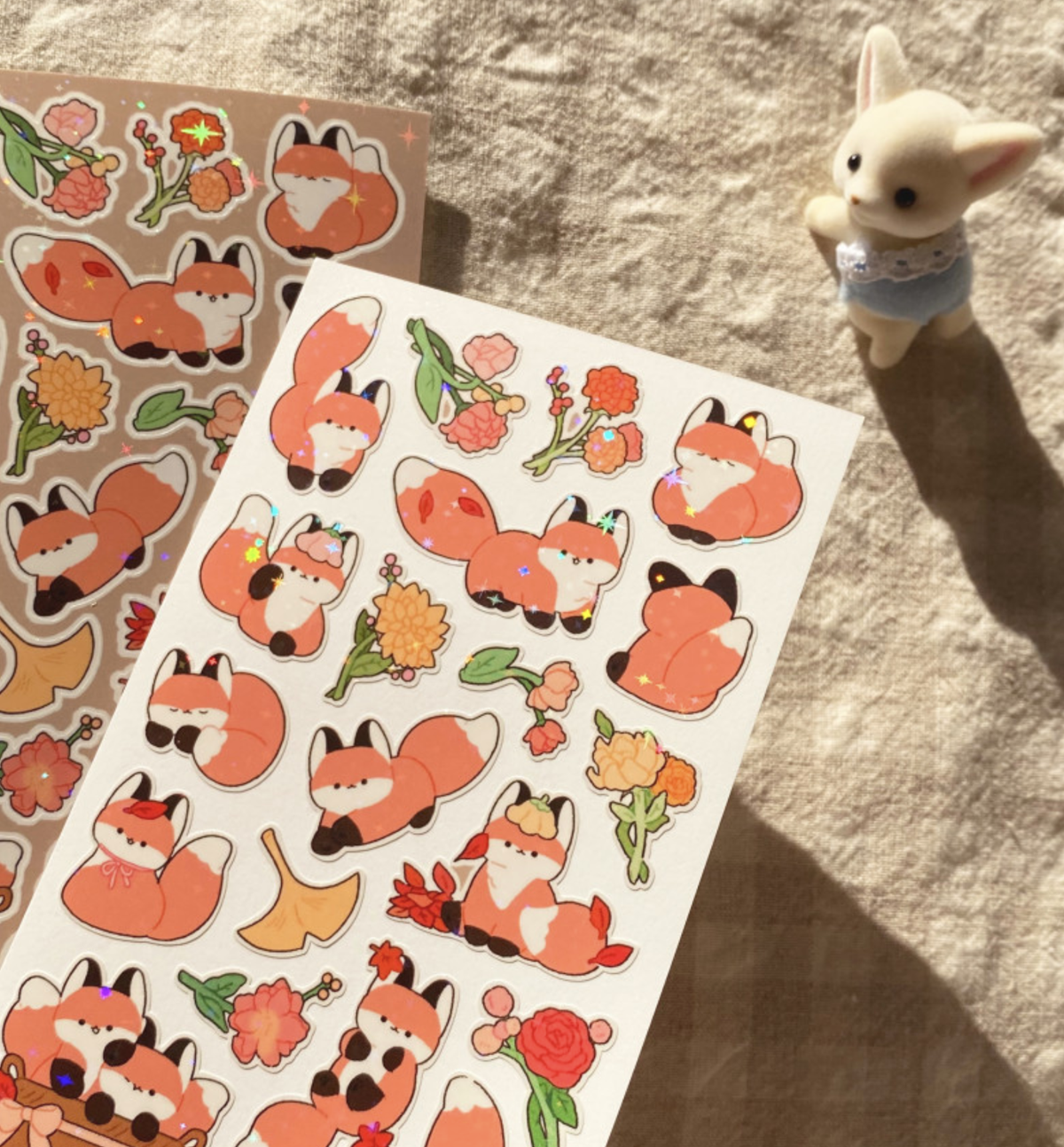 Autumn Fox Seal Sticker