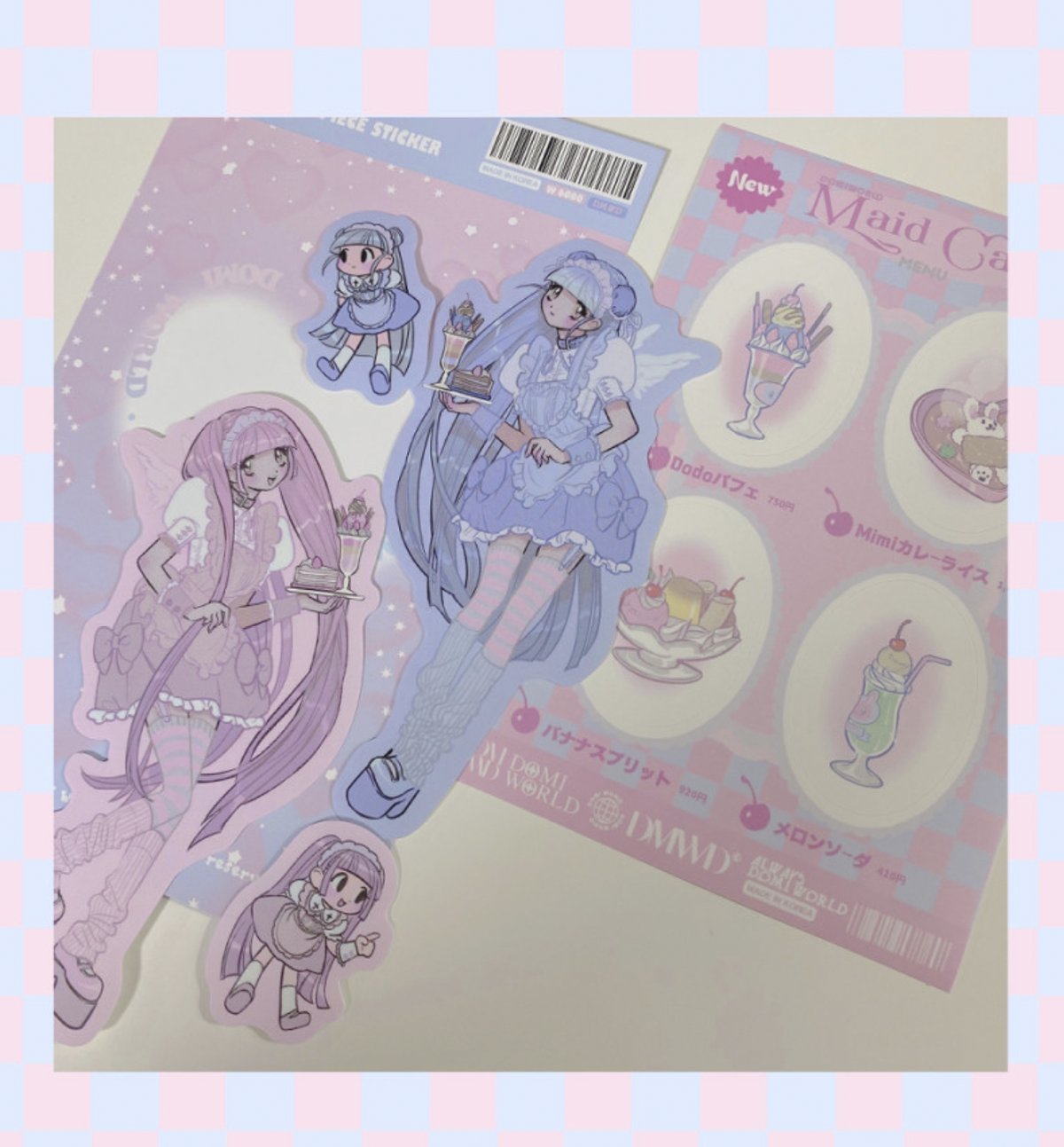 Maid Angel Pieces Sticker Set