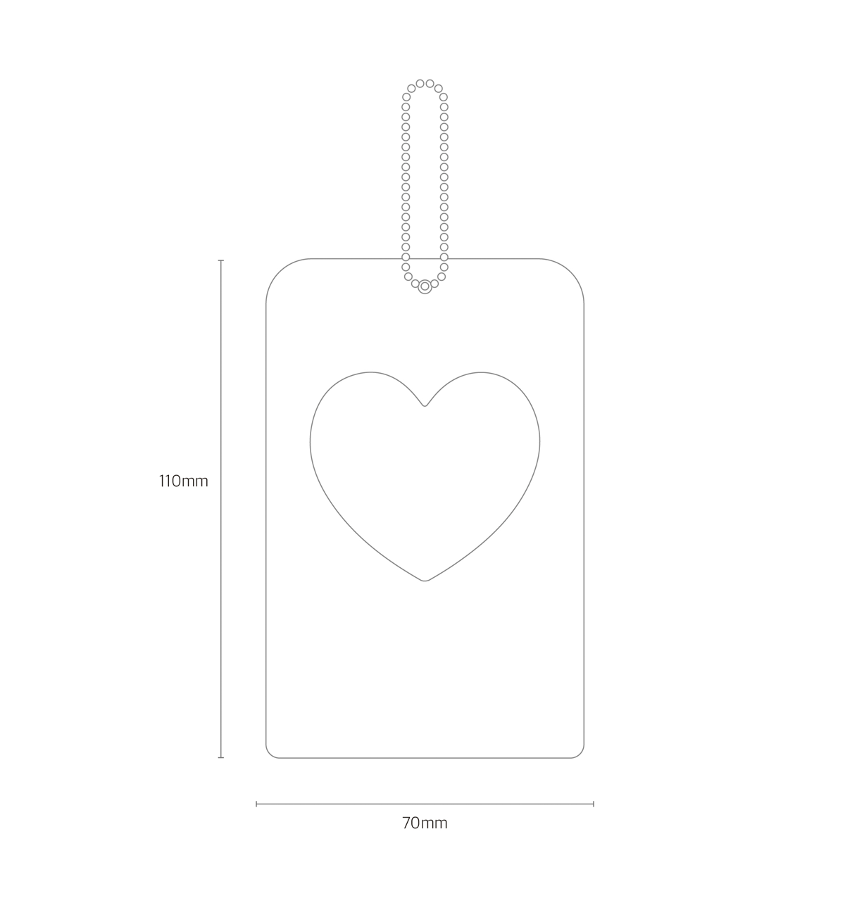 Cute & Cool Heart Charm Photocard Holder [Pink Strawberry]