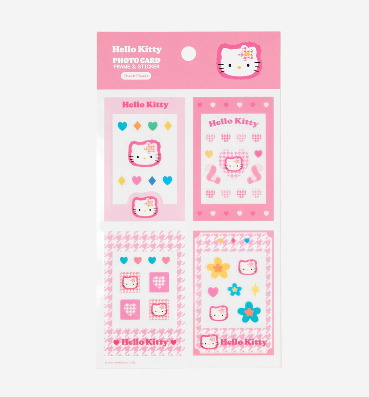 Hello Kitty Photocard Frame & Sticker [Strawberry]