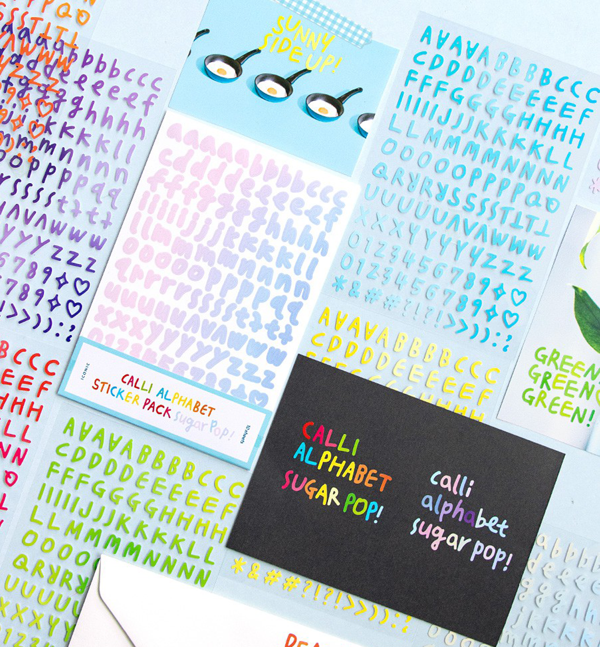 Calli Alphabet Sticker Pack Sugar [10 Sheets]