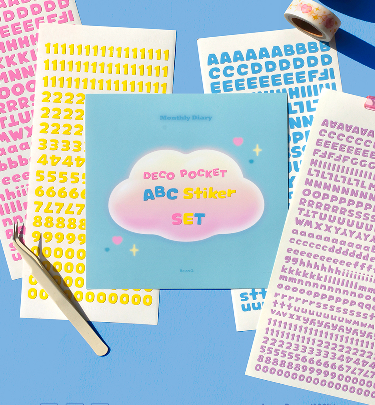 Deco Pocket ABC Sticker Pack [10 Stickers]