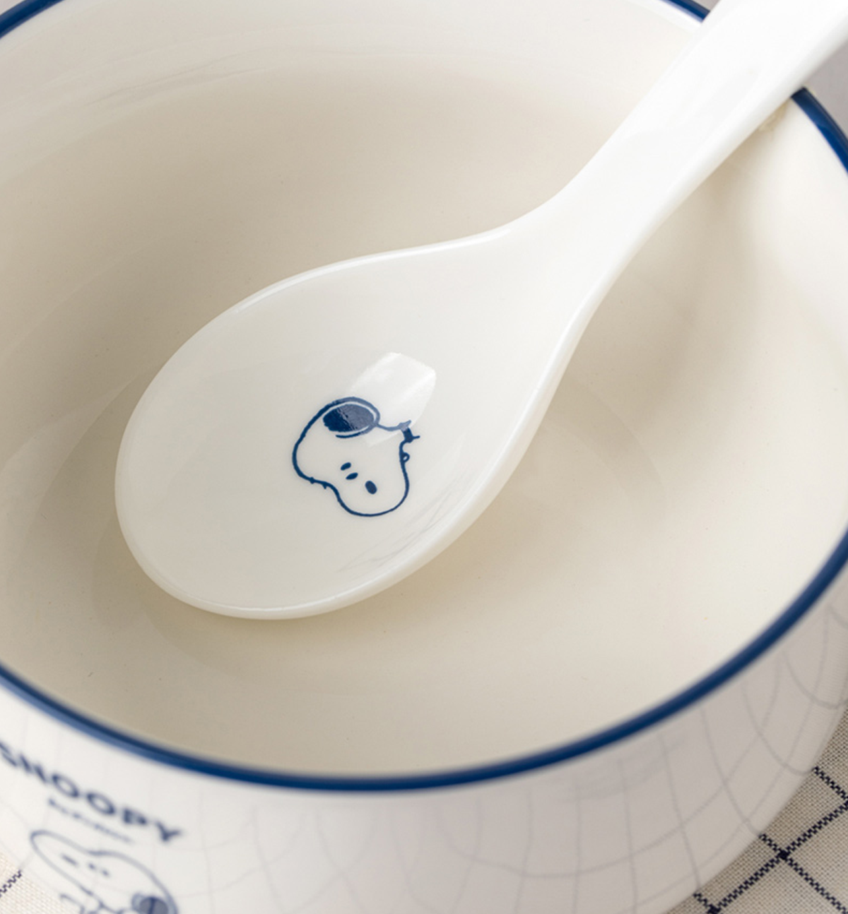 Snoopy Cereal Bowl + Spoon Set