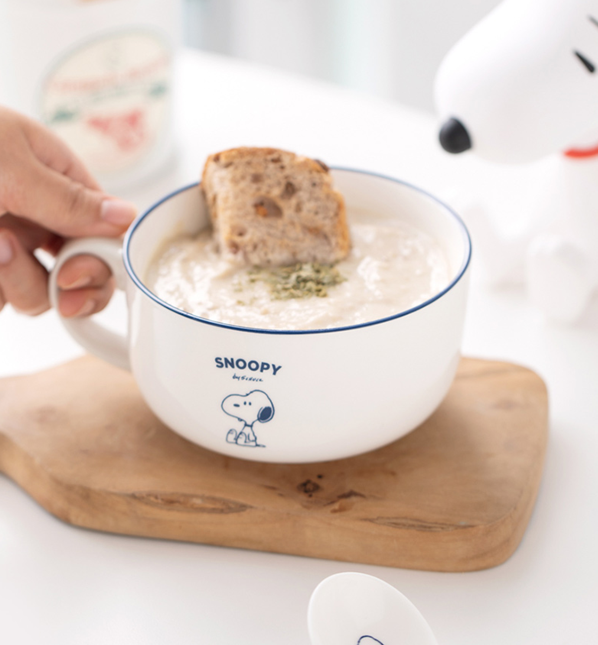 Snoopy Cereal Bowl + Spoon Set
