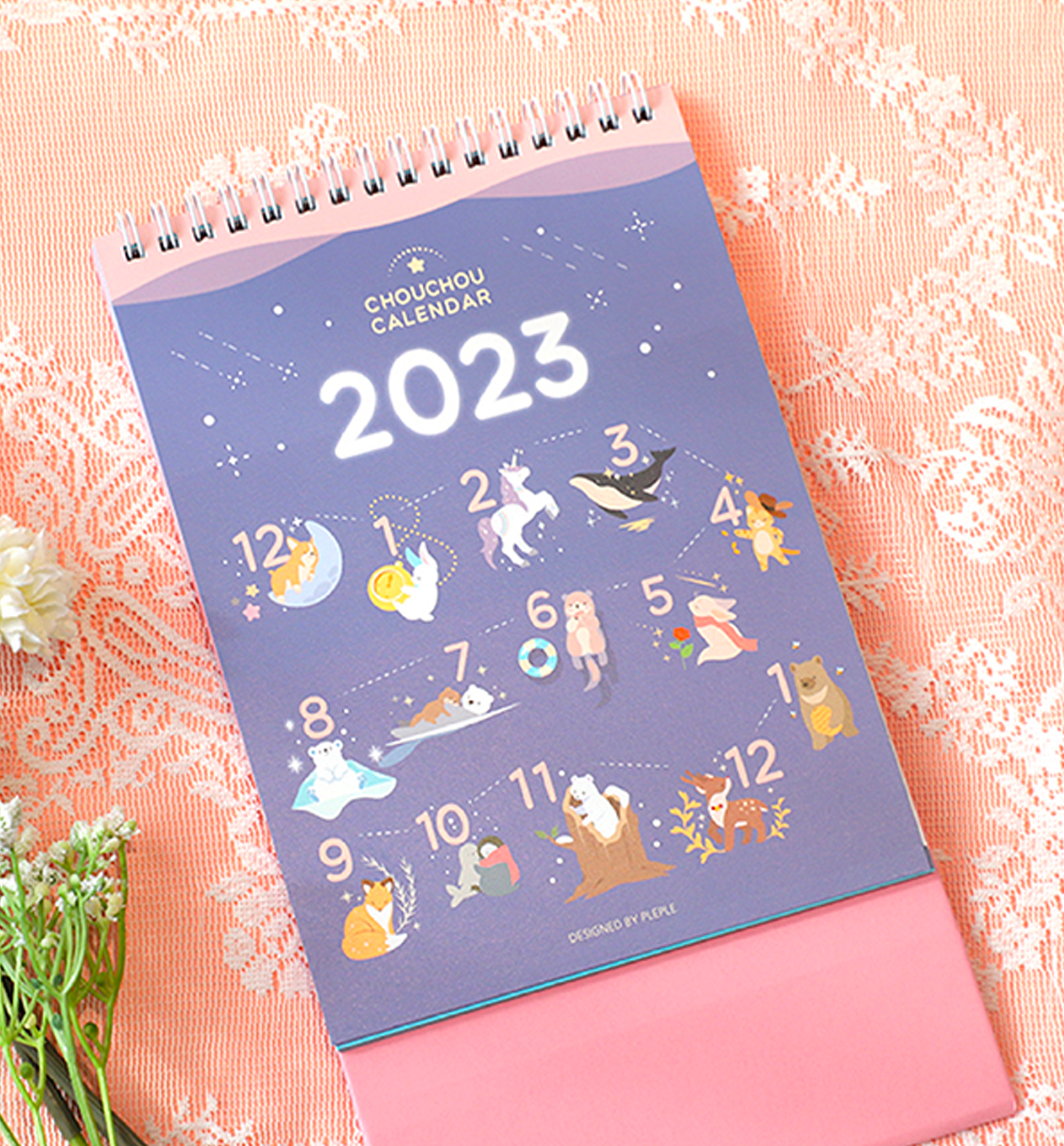 2023 Chou Chou Desk Calendar