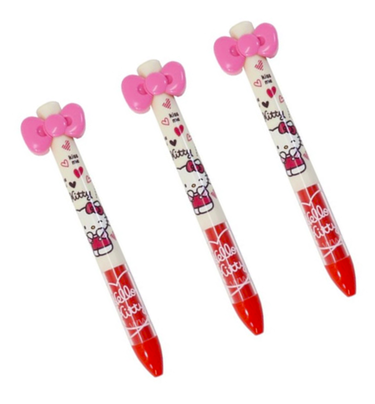Hello Kitty Ribbon 2 Color Pens [Heart]