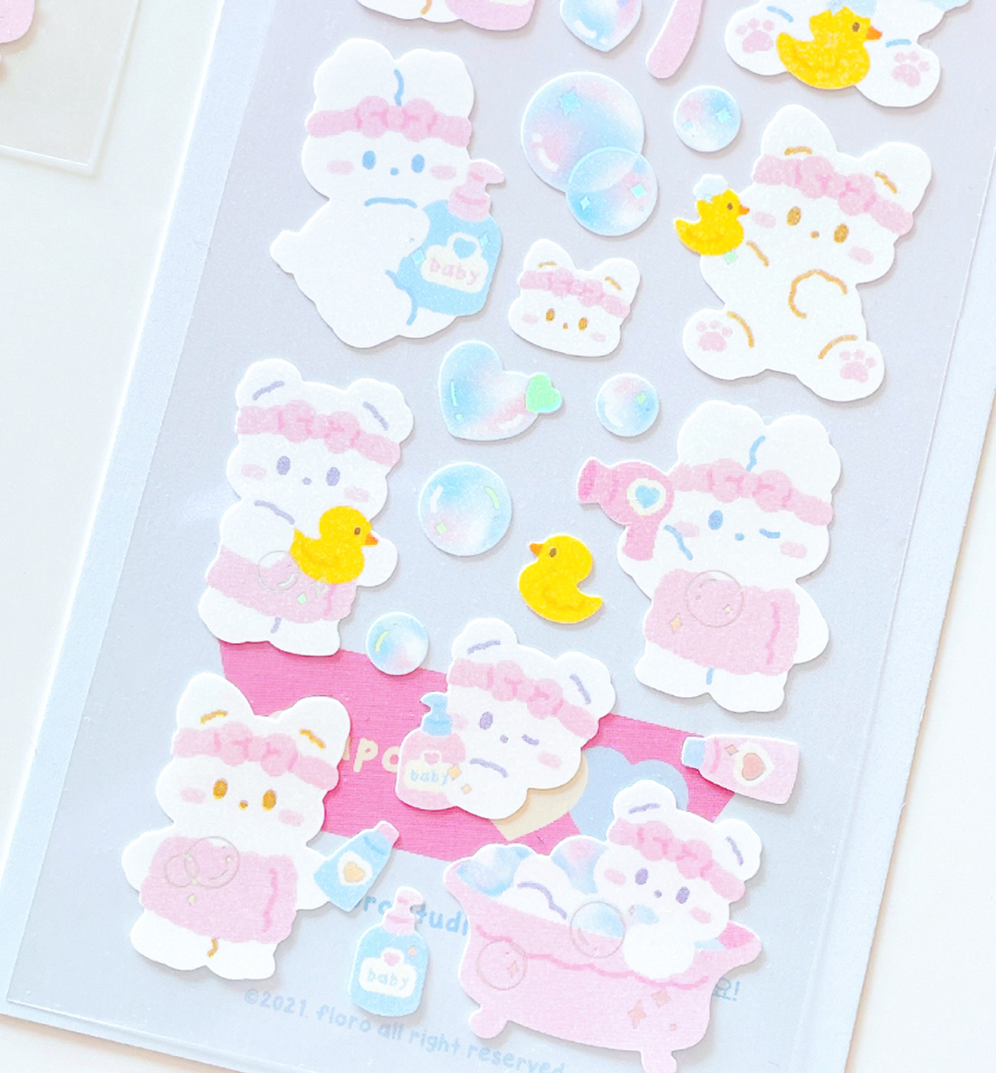 Bath Time Seal Sticker