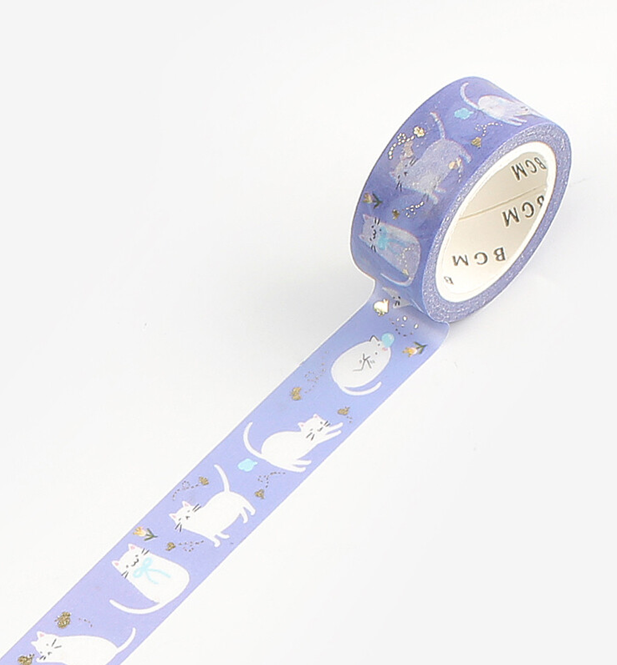 Cat and Butterfly Washi Tape [Foil Stamping]