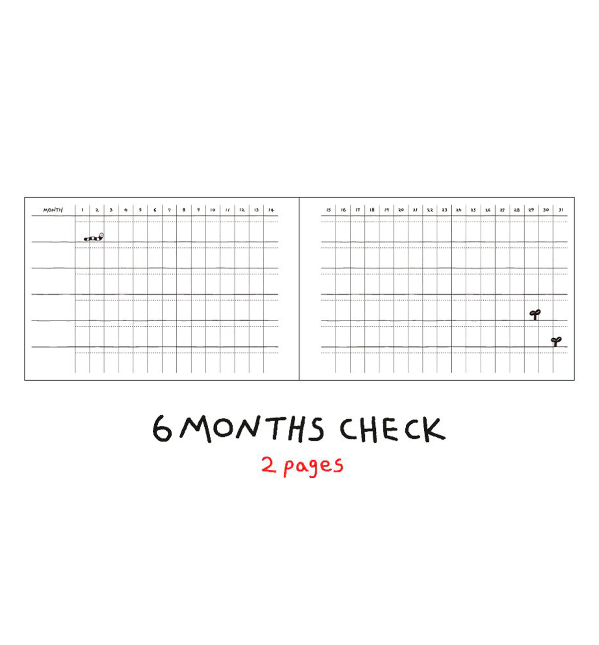 Doodle Study Planner [6 Months]