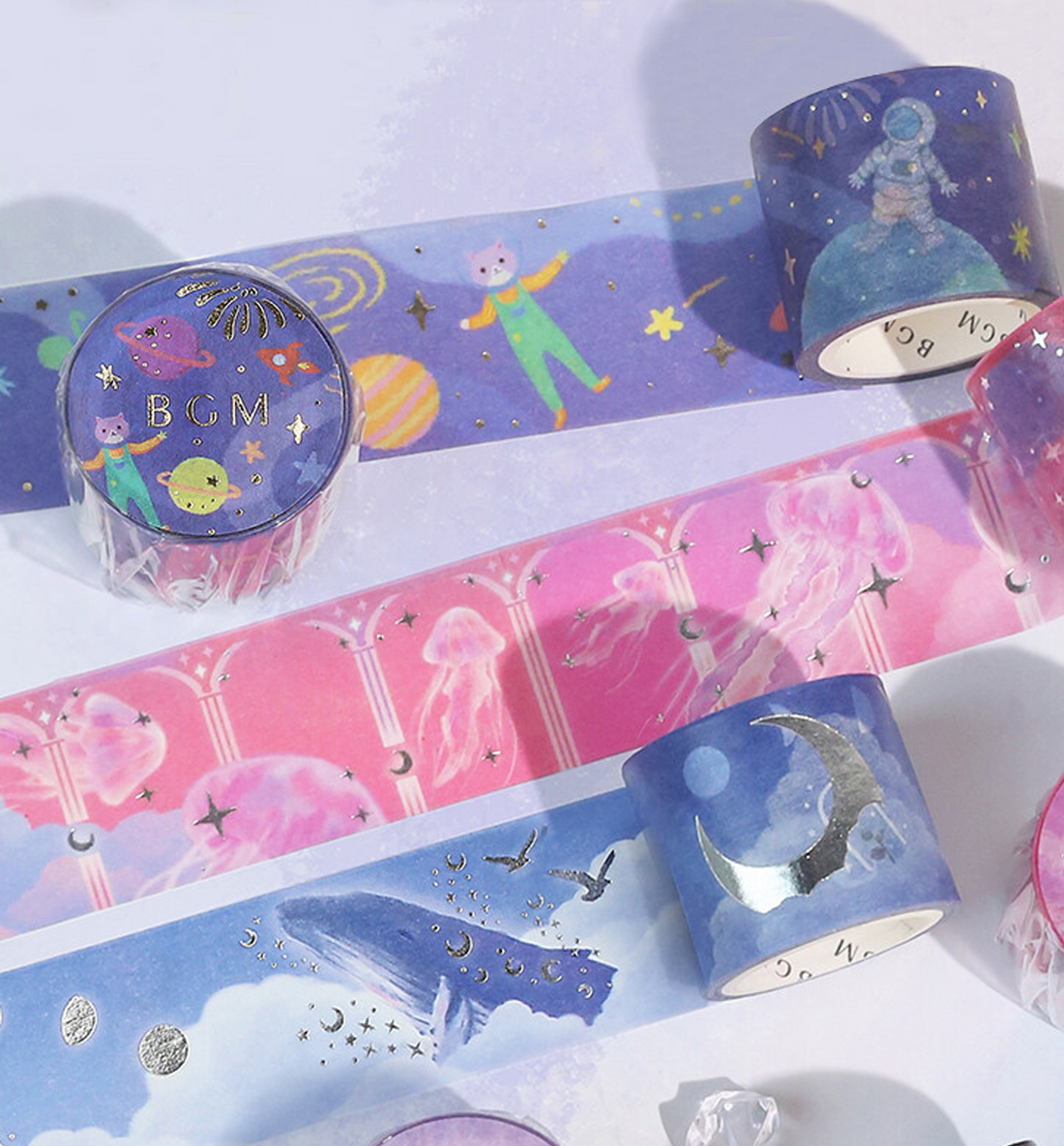 Space Travel Washi Tape [Foil Stamping]