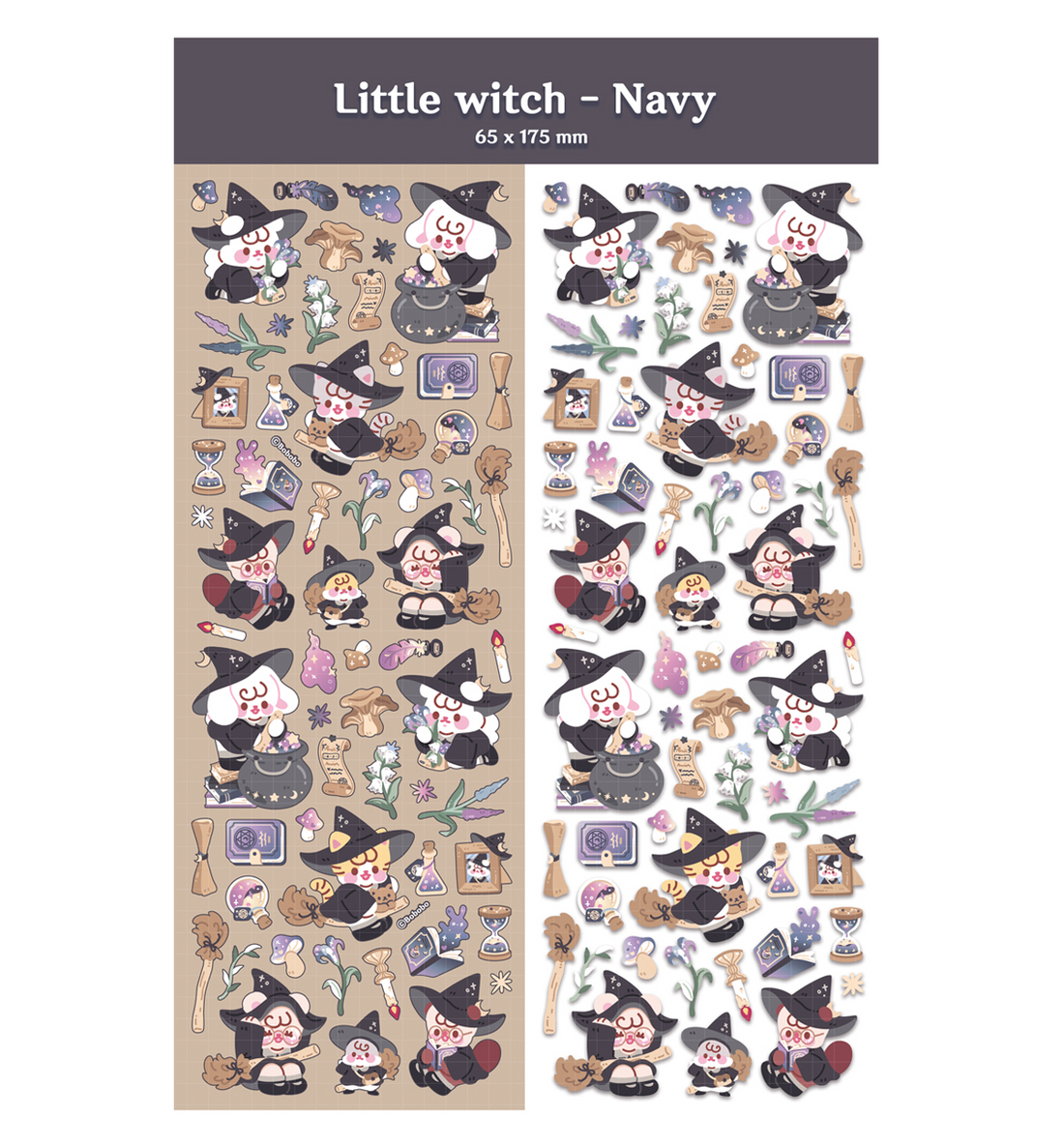 Little Witch Seal Sticker [Navy]