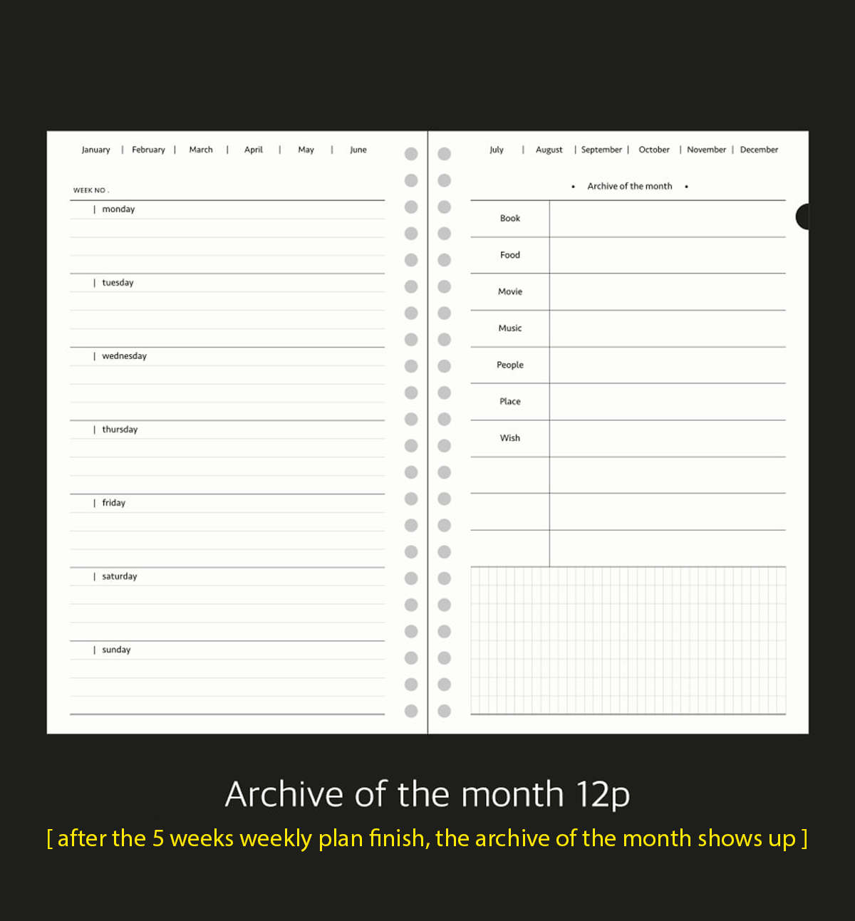 Archive Weekly Planner
