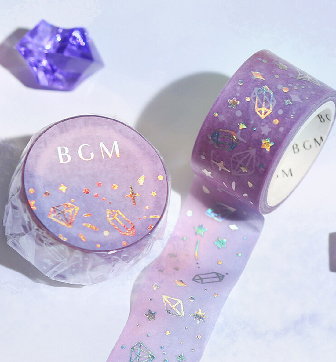 Macaron Color Galaxy Washi Tape [Foil Stamping]