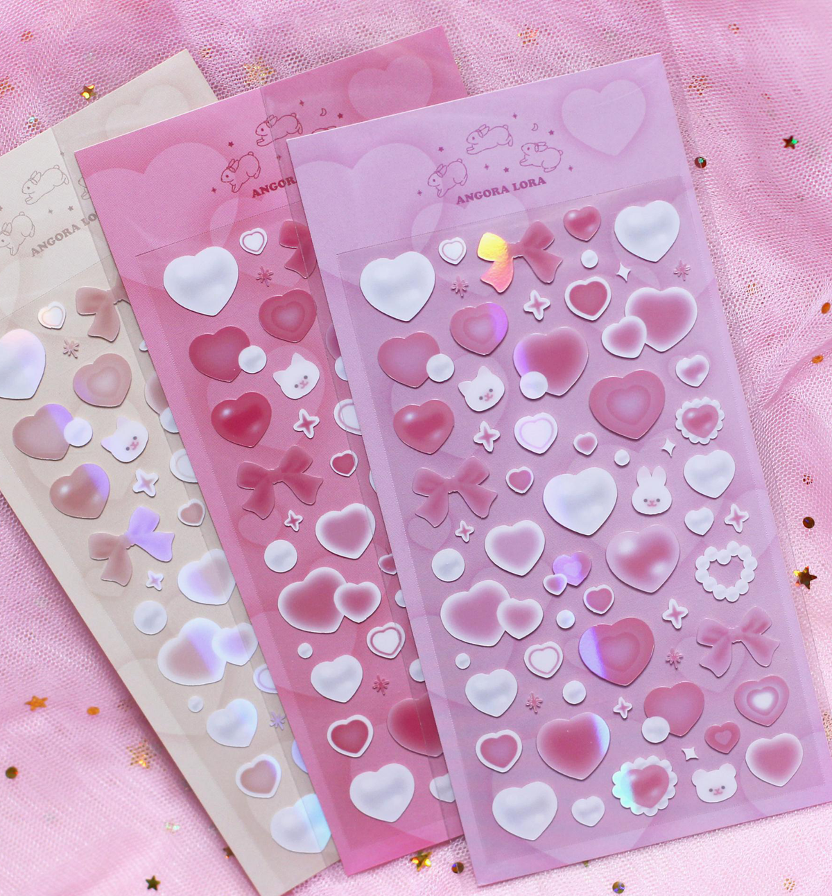 Romantic Pearl Heart Seal Sticker Ver. 2