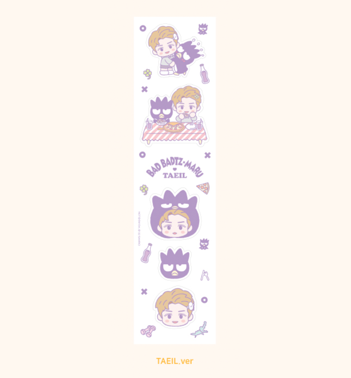 NCT & SANRIO Face Roll Sticker [22 Designs]